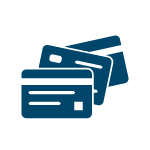 illustration of 3 credit cards fanned out
